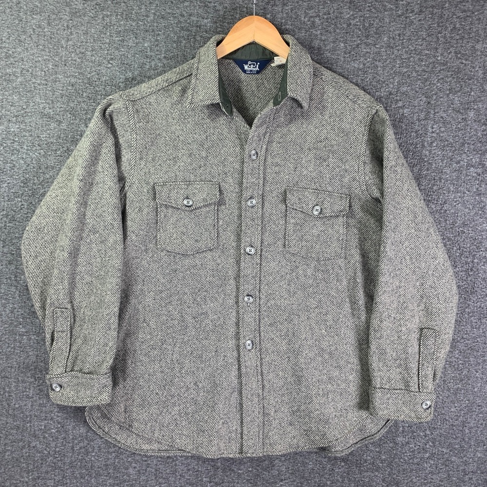 VTG Woolrich Flannel Mens XL Heavyweight Workshirt Outdoorsman Workwear 70/80's